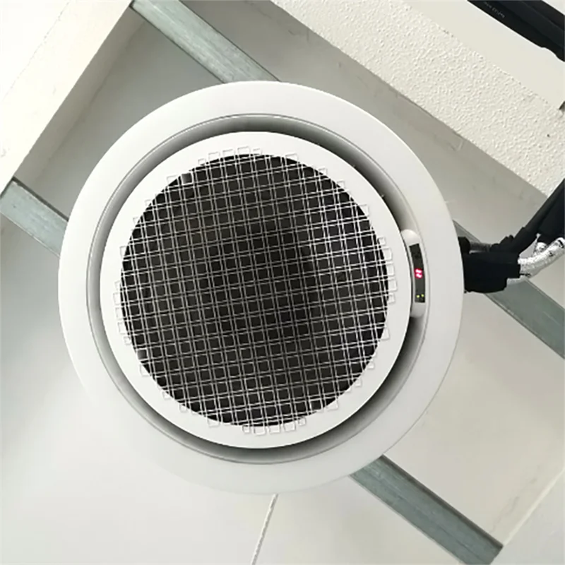 CE Certification 360 Outlet Round Shape Fan Coil Unit card Wind Outlet FCU Air Conditioner Cooling Fan Coil Unit Ceiling
