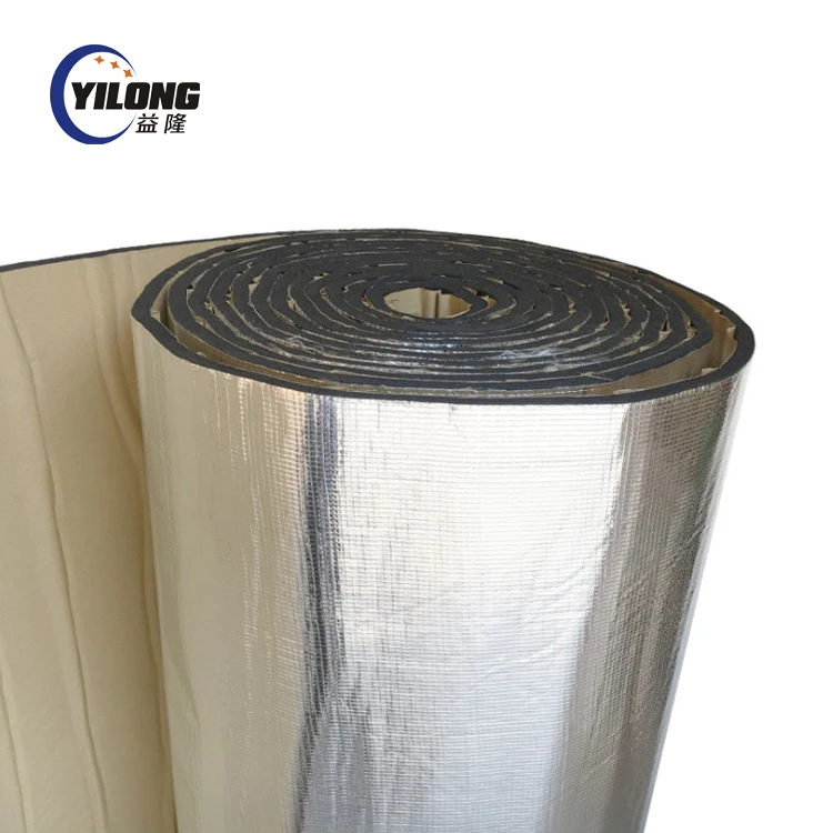 aluminium foil rubber self-adhesive thermal insulation sheet