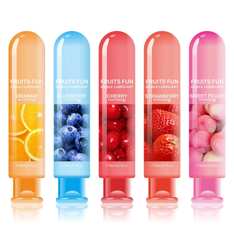 Fruit Flavor Water Based Premium Edible Personal Lube Intimate Sexual Lubricant Vaginal Anal Lubricate Massage Oil For Men Women