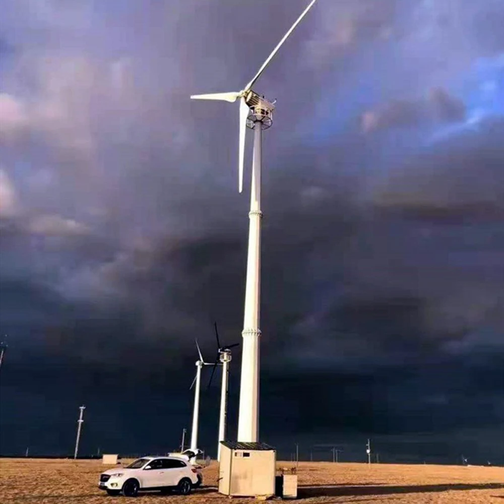 10KW 20KW Wind Turbine Complete set 24V 48V 220V Free Energy Wind Generator with On Grid Tie Inverter for Home Use Appliance