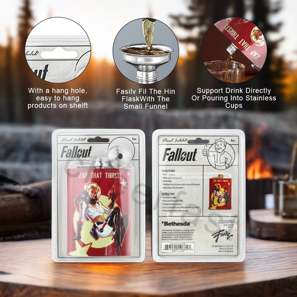 Набор фляжек для виски 8 унций