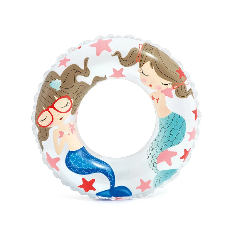 2021 summer style swimming ring with cup family soft swimming ring for kids