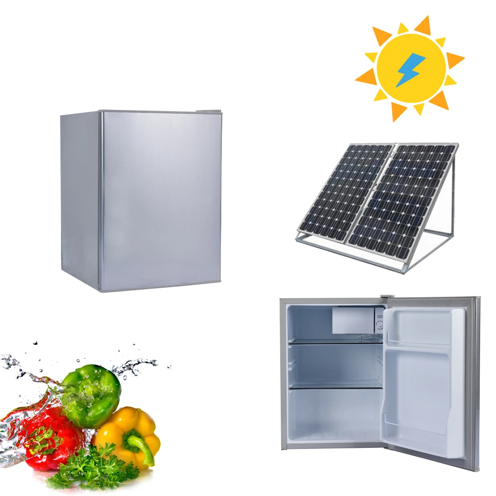 Factory direct sale 70 litres compact refrigerator solar power energy saving