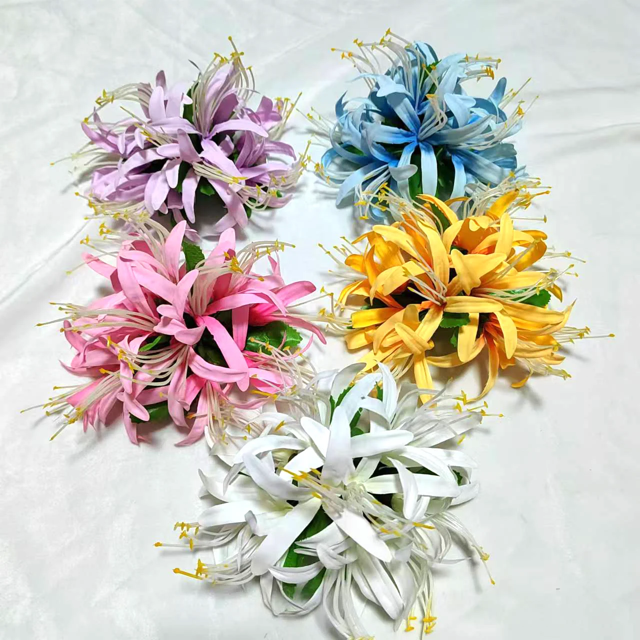 WZJ12 High Quality Hawaii Artificial Spider Lily Hair Clip  Festival Party Hairband