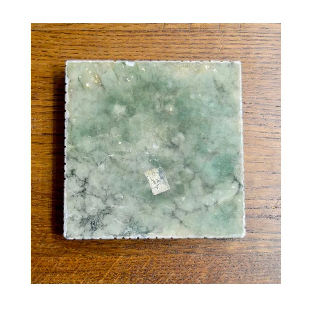 Green Marble Square Shape Ashtray In Custom Design