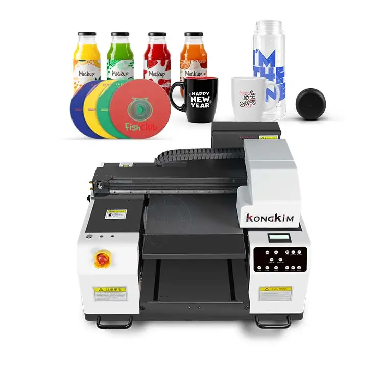 Professional Small Digital 6 Colors UV Inkjet Printer 6090 UV Varnish Label Machine Printer Product
