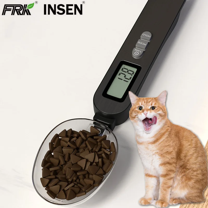 300g Max pet feeding food scale double head 50ml 25ml scoop digital kitchen scale 0.1g electronic digital pet dog spoon scale