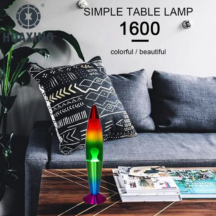 Красочные жидкости Творческий handblown стенд роскошные золотые дети светящиеся сверкающие настольная лампа для комнаты