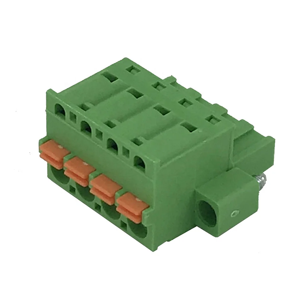 spring terminal block with push in botton XK2EDGKDM-5.08MM pitch push button contact block 4pin