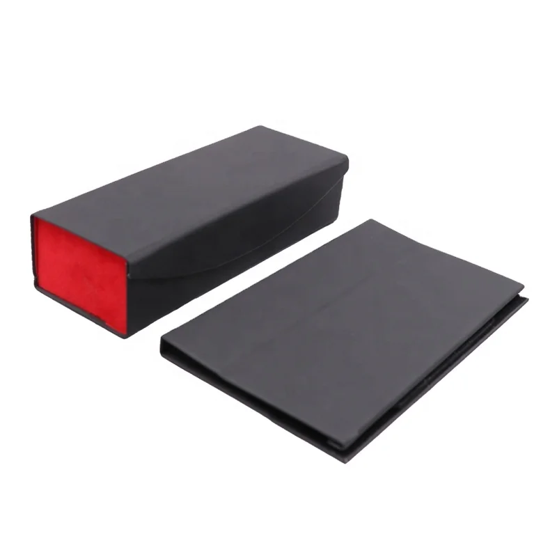 Luxury Fashion Metal Eyeglass Sunglass Case Packaging Custom Logo Glasses Packing Sunglasses Box Set Bag UNIQUE Black Dark