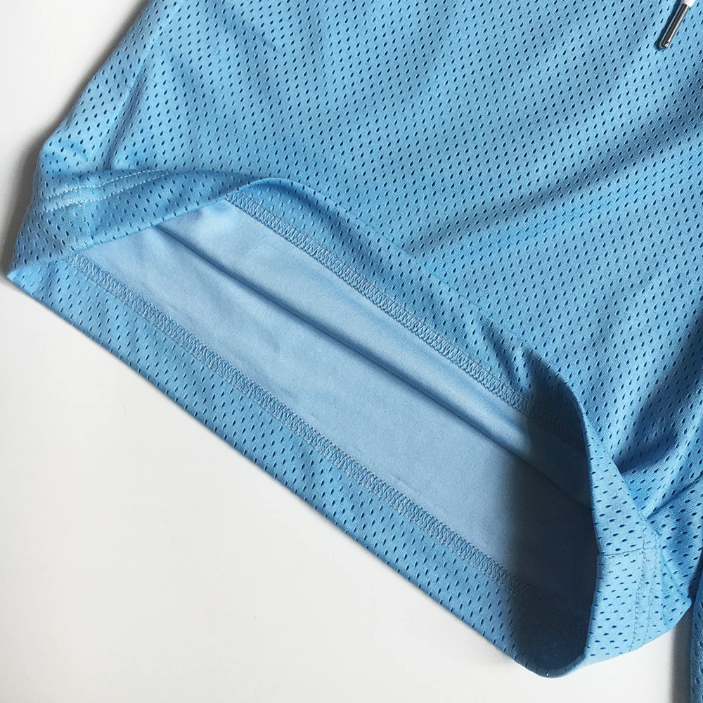 Manufacturer High Quality Printed Plain Polyester Gym Blank 5 Inch Inseam Basketball Shorts Custom Men Double Layer Mesh Shorts