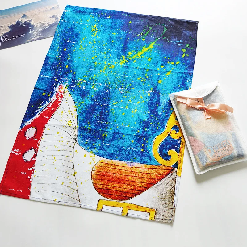 Customised Digitally Printed Tea Towel, 100% Cotton, Linen Tea Towel Printed Kitchen Tea Towel