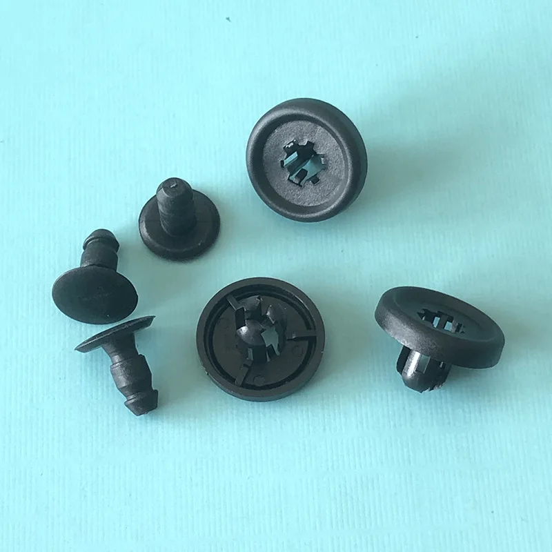 Aoda 20pcs Push Fit Plastic Trim Clips for Subaru Boot & Trunk Lining & Carpets 909130043 7mm Hole Plastic Rivet Trim Clips
