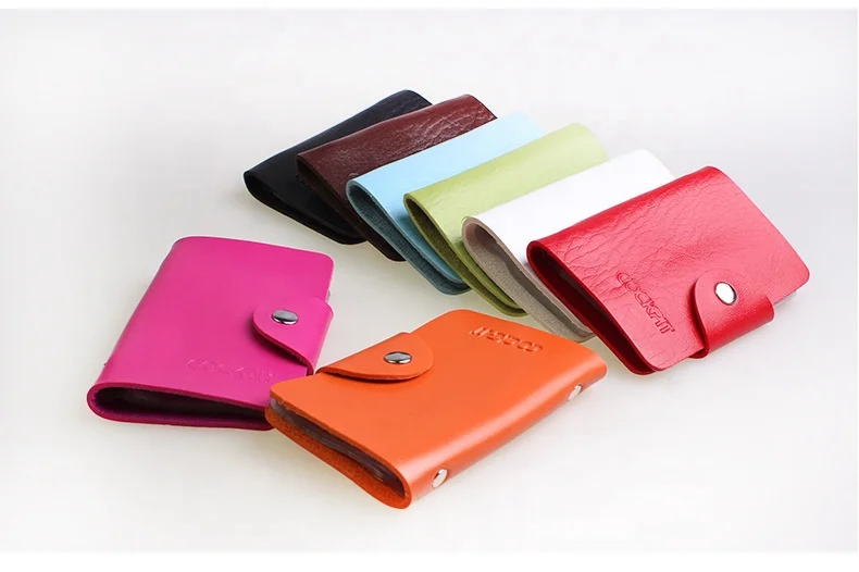 Business Card Holder Book PU Leather Business Card Binder Double Page 12/24Cards Holders Binder
