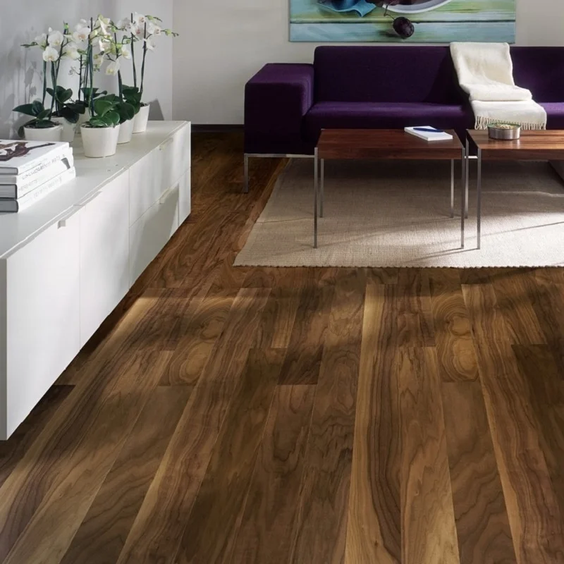 
Moca Smooth Solid Wooden American Walnut Flooring 