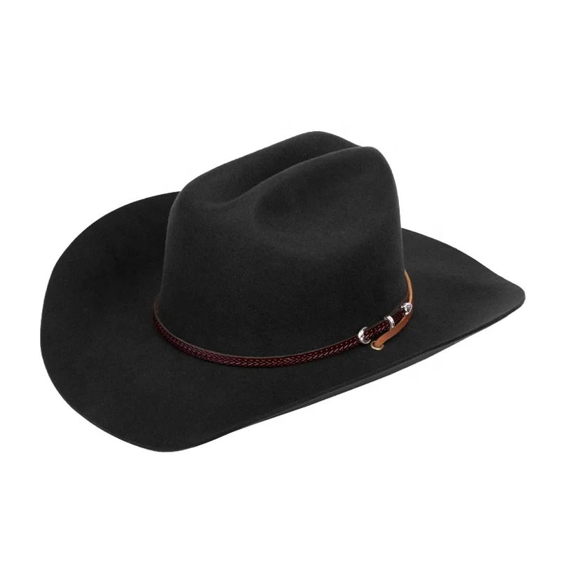 OEM ODM womens organize WOOL fleece polyester wide brim sample cowboy cowgirl felt fedora hat with hat box for men winter