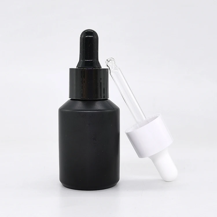 200ml 120ml 100ml 60ml 30ml 15ml serum packaging bottles 100g 50g 30g 15g cream jars matte frosted black glass cosmetic bottle