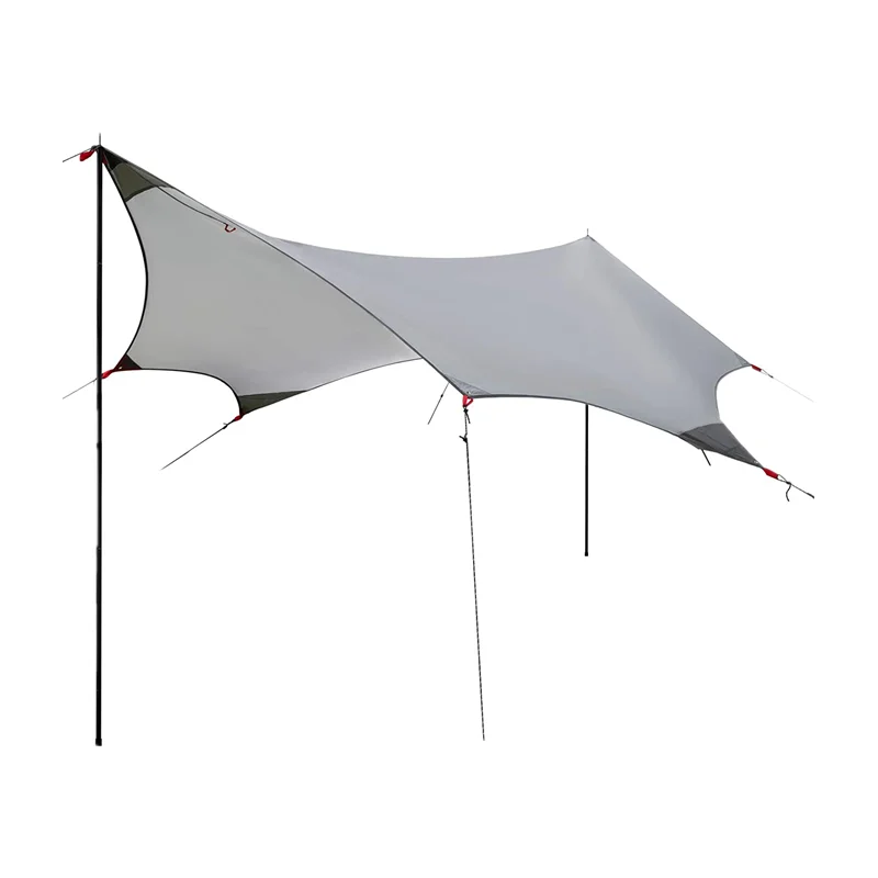 Beach Tent Tarp Shade Canopy,Waterproof Portable Sun Shelter UPF 50+ Camping Trips Fishing Backyard Fun Picnics