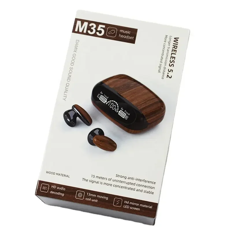 Professional Manufacturer M35 Tws Wireless Earphones Noise Cancelling Headphones