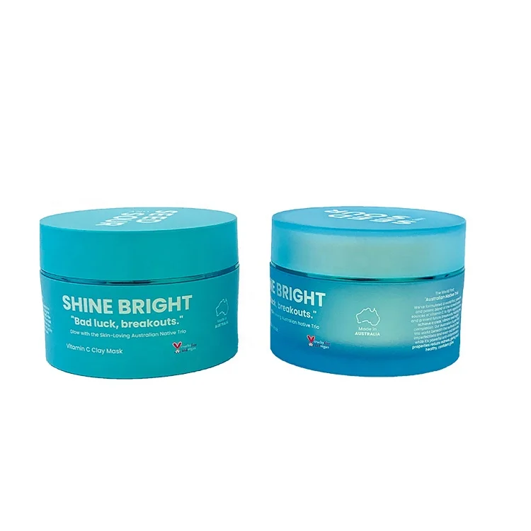 empty 60ml acrylic jar 2oz cosmetic jar cream custom hair packaging 50ml cosmetic container acrylic clay mask jar mask container
