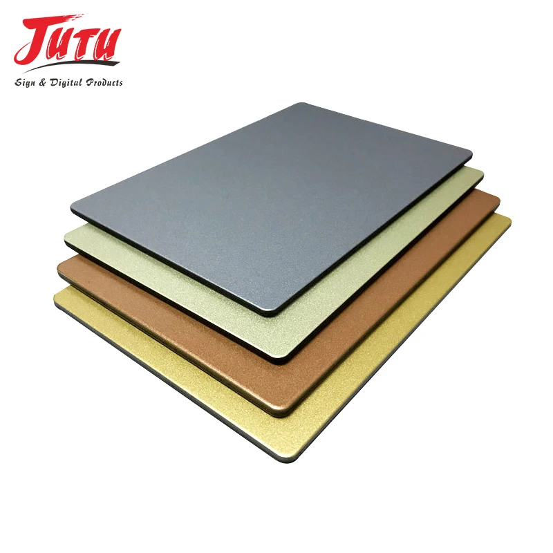 Jutu factory 3mm PVDF  PE coated alucobond panel aluminium cladding composite panel