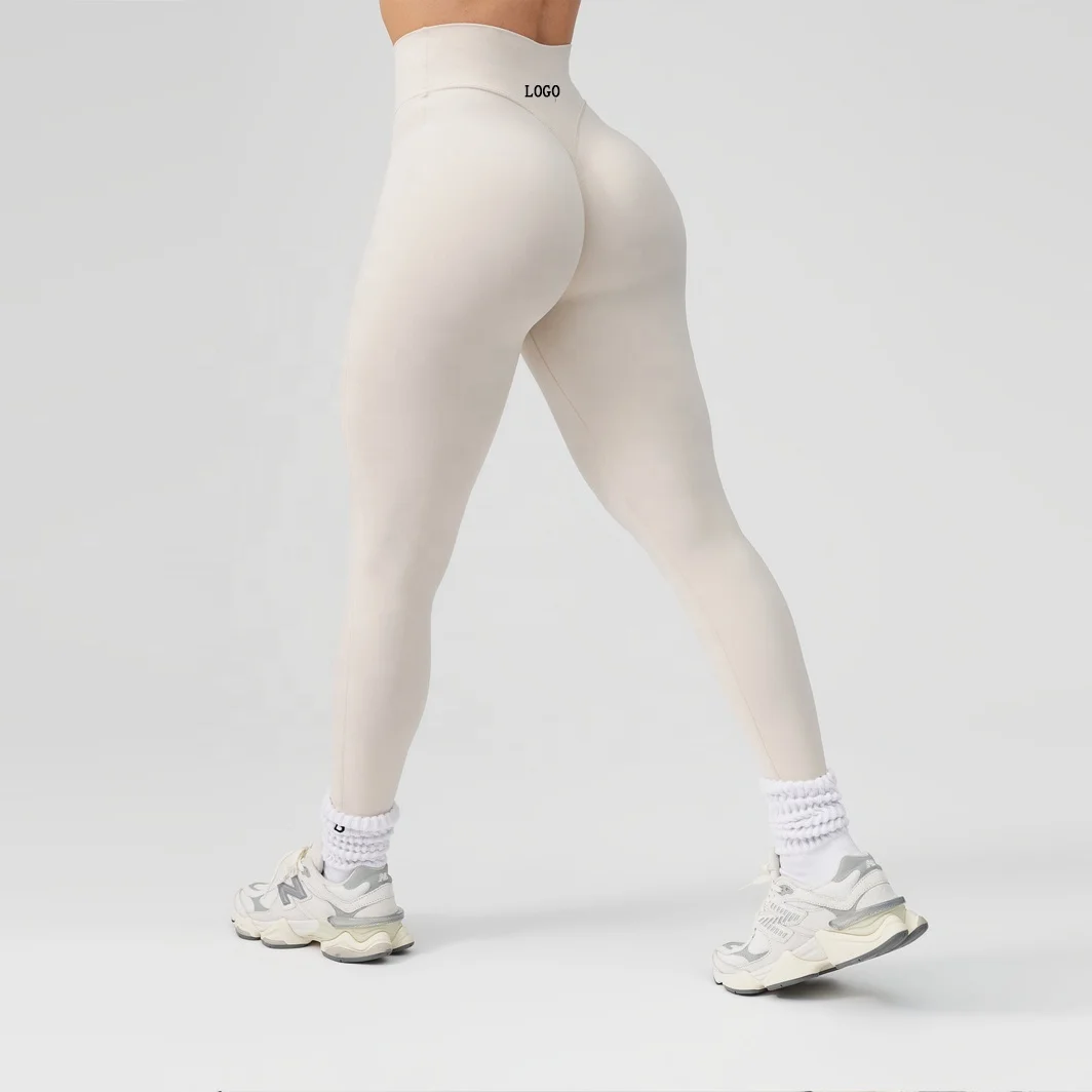 2024 Custom Butt Lift Fitness Leggings Gym Workout Pants Activewear High Waisted Breathable Yoga Leggings For Women