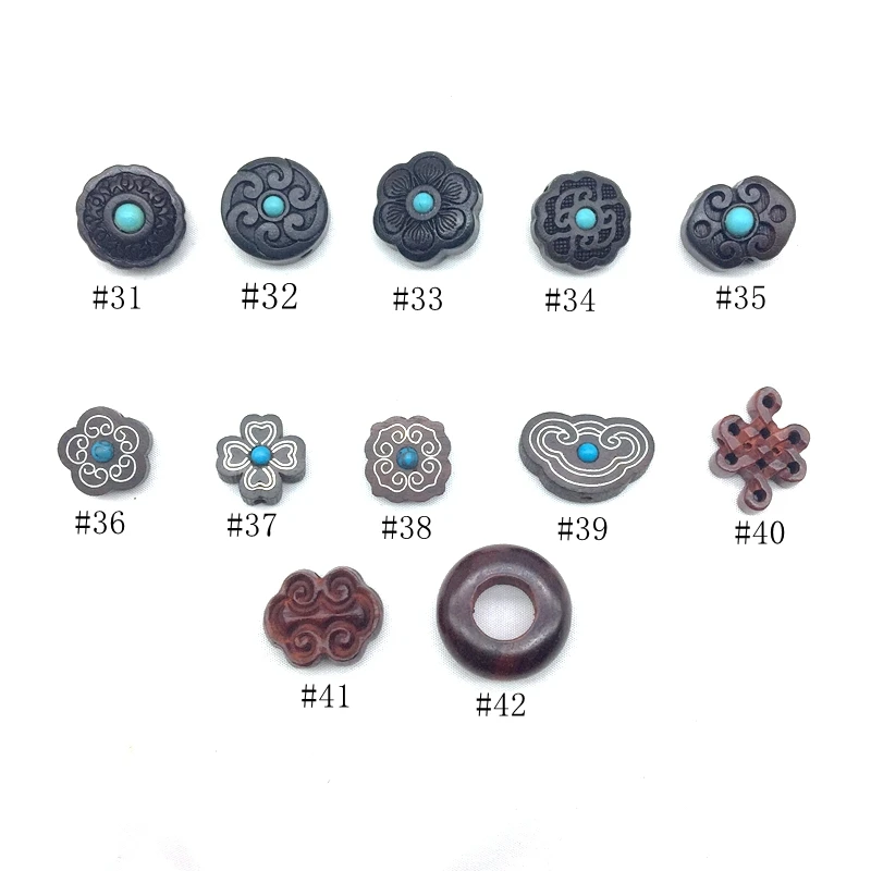 2020 New Natural Wooden Beads Buddha Bead For DIY Bracelet Bangle Jewelry Making Craft Supplies Zen Clover Lotus