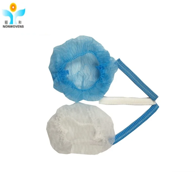 Disposable bouffant cap blue hair net cap  hair protective hair cover  dust-proof for food hygiene hospital