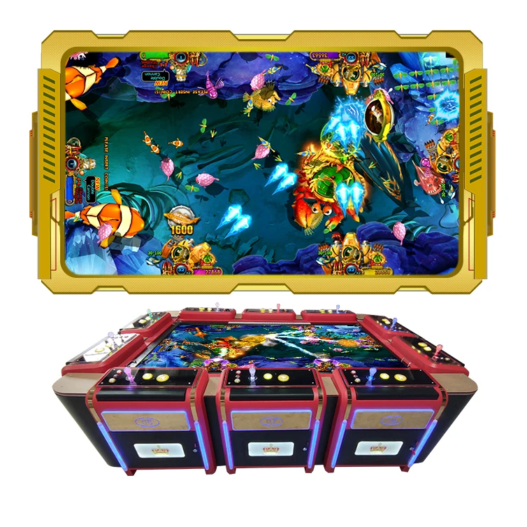 10 Players Fish Game Board Table Cabinets Ocean king 3 Plus  Golden City  Machine Games
