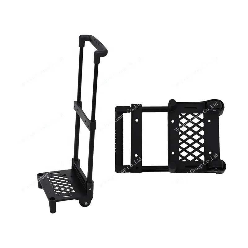 Portable Kids Plastic Trolley  Bag Accessory With Wheels