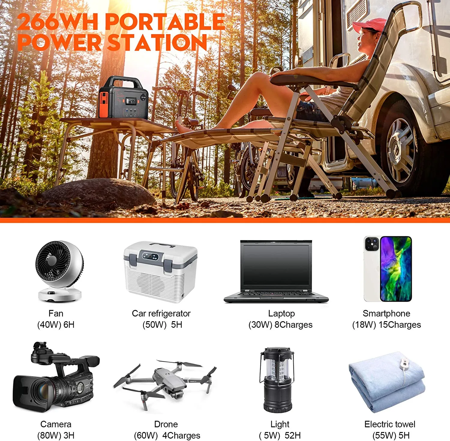 Inverter Solar Station 110V 220V Portable Solar Electric Generator 300W Portable Power Station For Emergencies