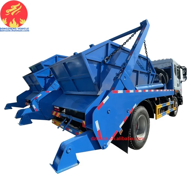 Dongfeng  4X2 LHD 10000liters skip loader garbage truck for sale