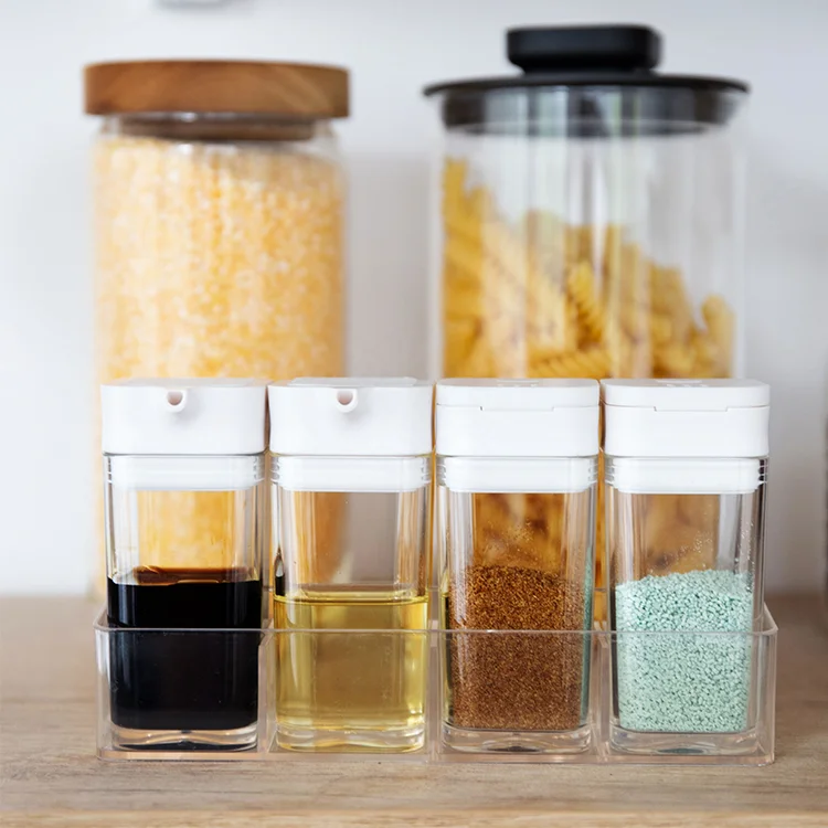 Cooking Spice Jar Organizer Spice Plastic jar Salt Bottle Oil Bottle Jars for Spice