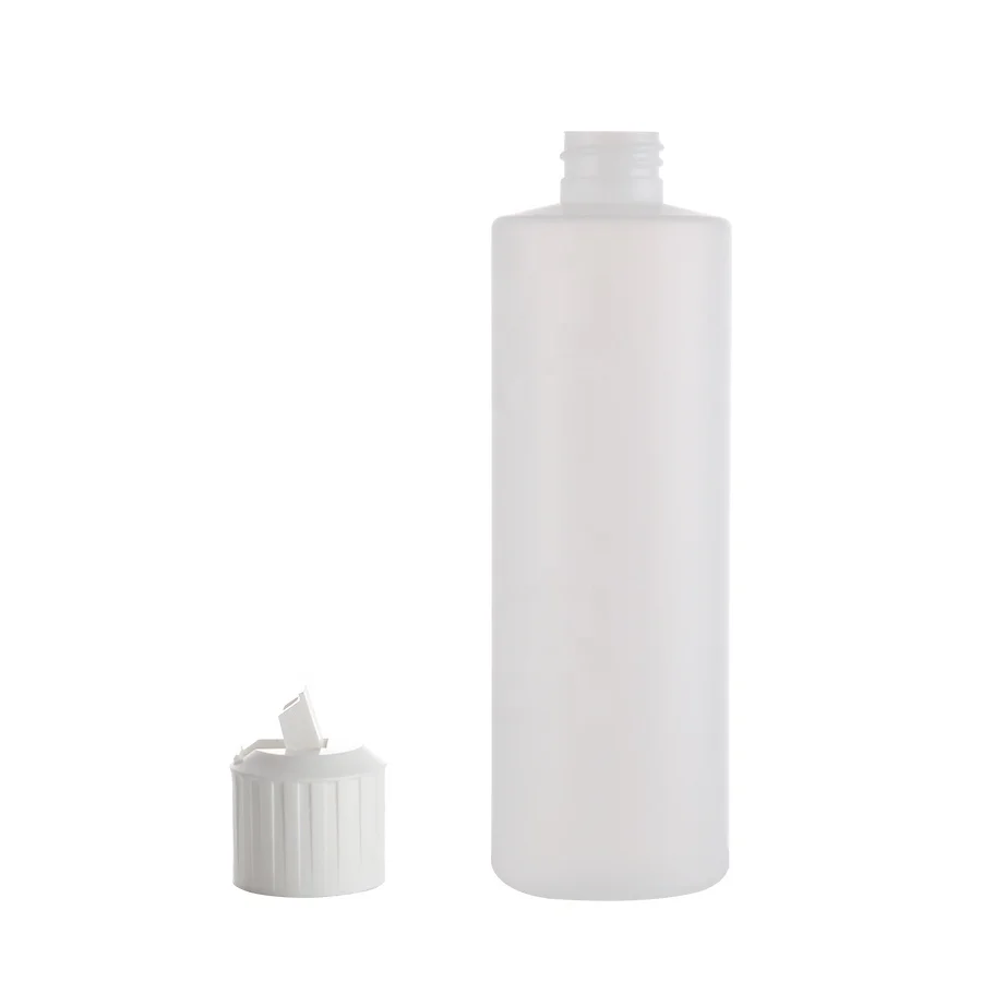 Оптовая продажа 500ml Пустые плоской подошве из прозрачного пластика HDPE бутылки для дезинфекции рук кухонной бытовой уборки с револьверной головки электронных сигарет сверху