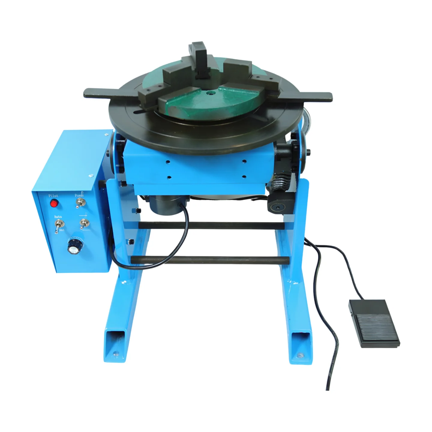HD-50 50kg Welding Positioner Turntable With WP200 Chuck Air Power Cylinder Stroke Torch Holder And 2meters Aluminium Slide Rail