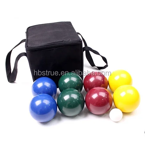 8 balls  resin petanque  boules set with carry bag Lawn bocce ball