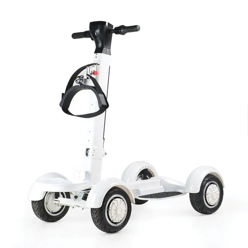 us/eu warehouse Adult 2000W 10 Inch Four Fat Tyre Tire Foldable 4 Wheel Electric Golf Cart Scooter 48v10ah 20ah lithium battery