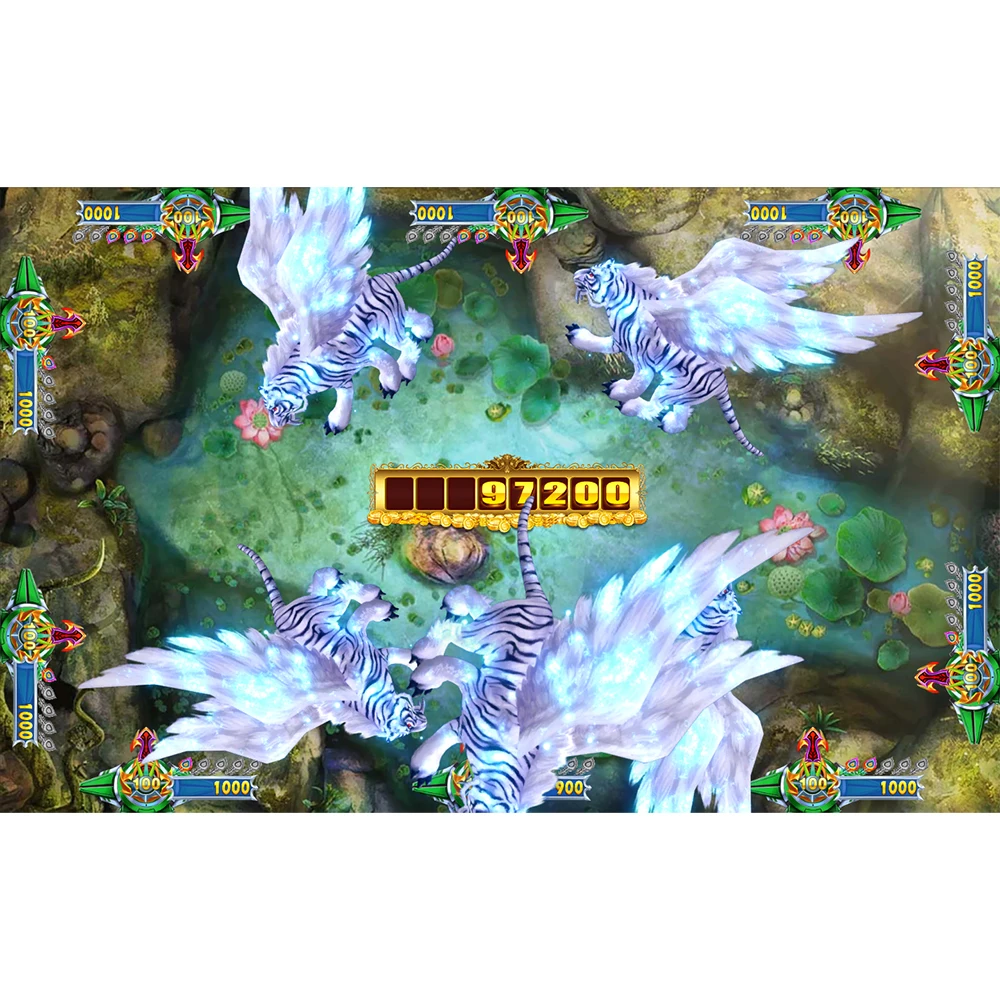 4~10 Player Fish Table Game Machine Cabinet Bird Fairy Arcade Shooting Fish Game Host Accessories