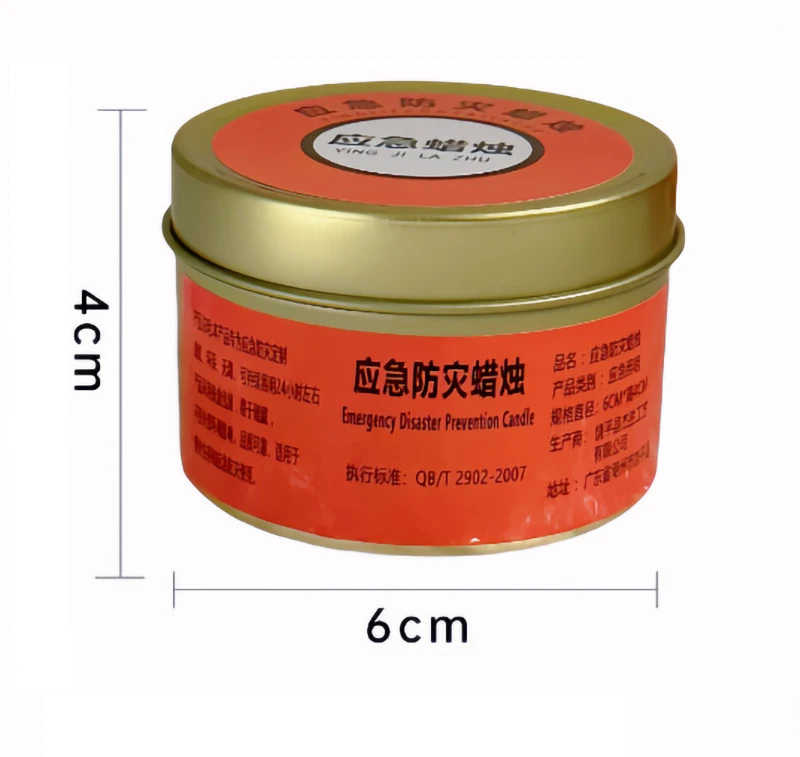 Manufacturers wholesale lighting standby Emergency Disaster Prevention Candles paraffin vegetable wax candles