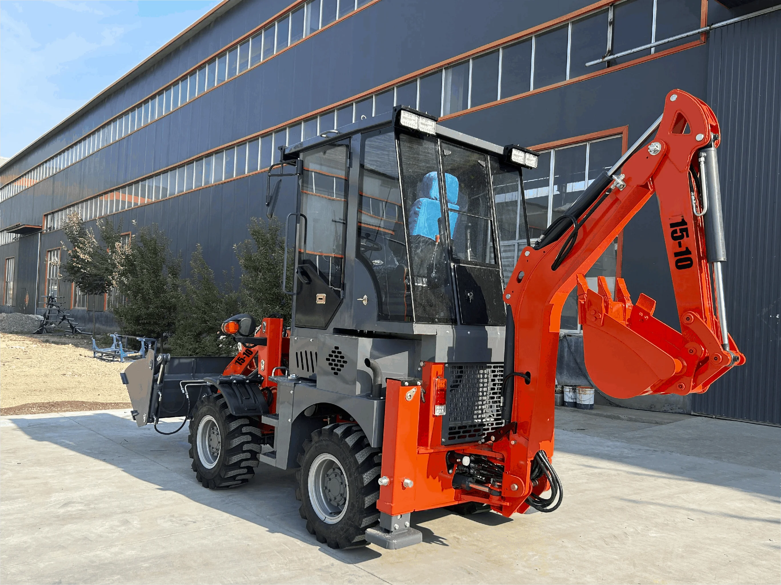 2024 SNSC High Quality Mini Wheel Loader 3500KG Durable Durable Engine Core Component Mini Backhoe with 1500KG Rated Load