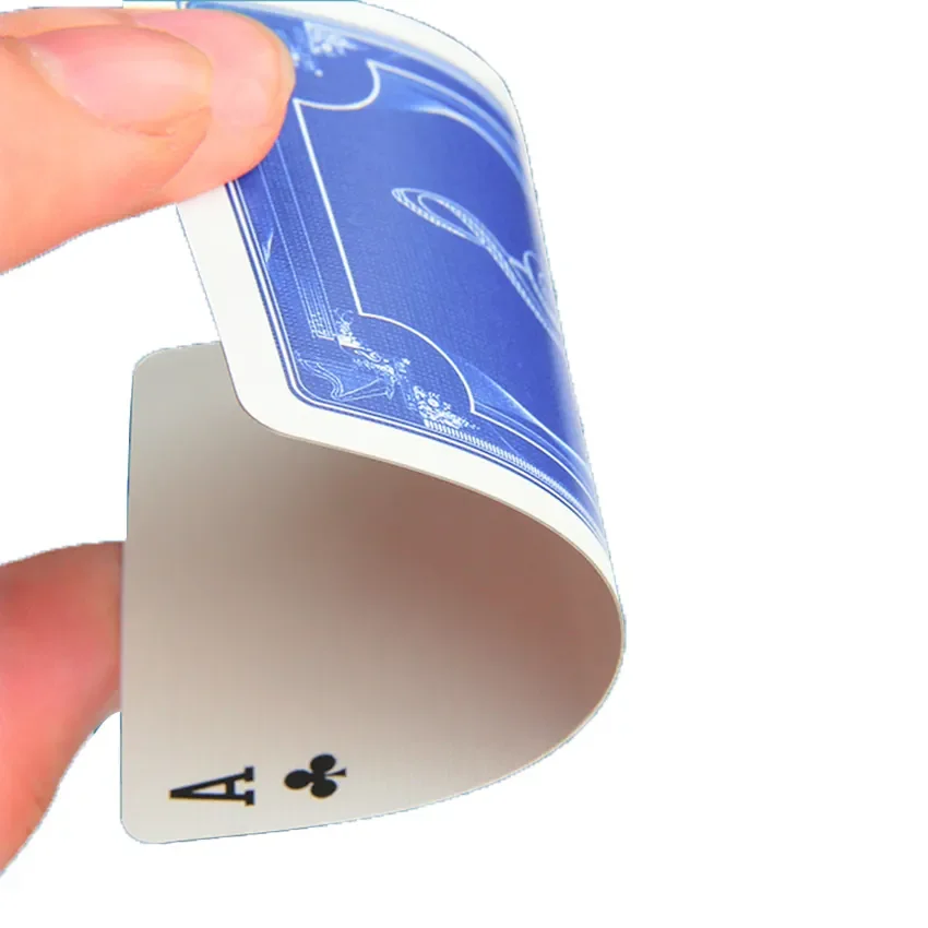 Custom Promotional Advertising chip playing cards game custom logo poker barcode card Durable Playing Cards