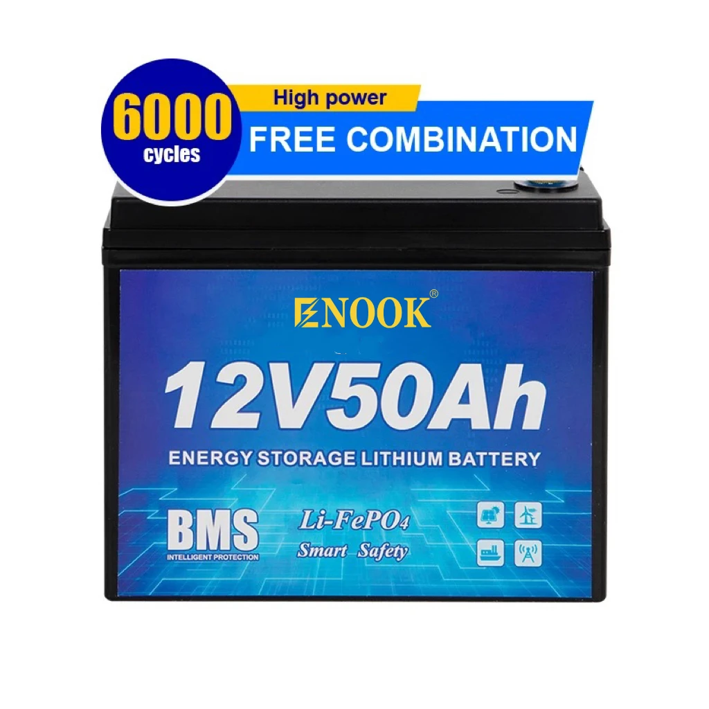 Enook Lifepo4 Cells Lipo4 12V 24V 48V 72V 20ah 50ah 100ah 200ah 280ah lipo4 Battery 48v 200ah