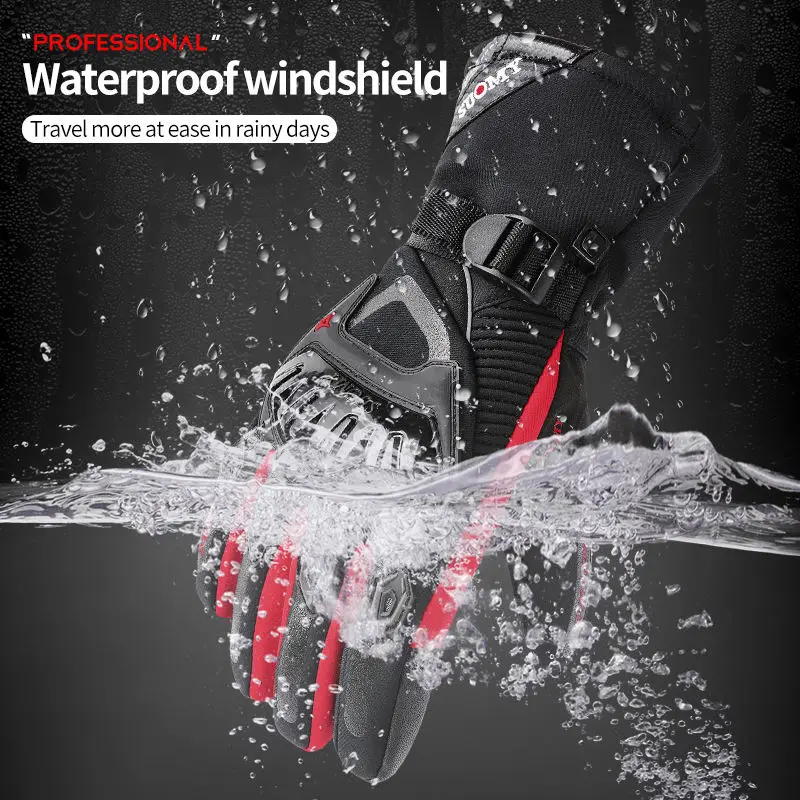 Wholesale Gloves Motorcycle For Winter Full Finger Waterproof Motorcycle Gloves Motorcycle Protection Touch Screen Gloves