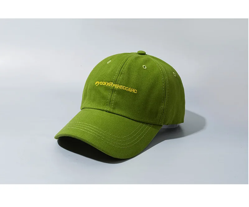 
Avocado green hat female summer wild small letter baseball cap curved Leisure cap visor sunshade hat 100% cotton sports cap hat 