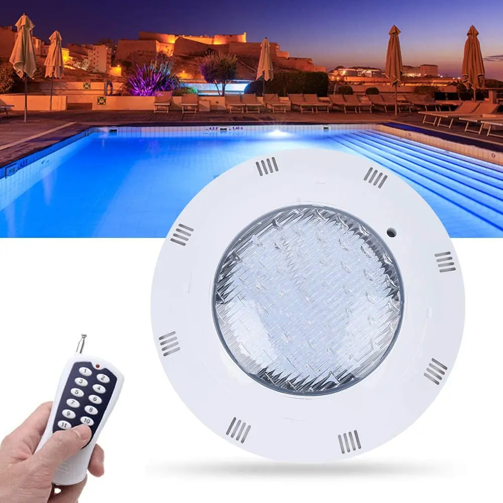 Underwater RGB led swimming pool light with remote controller 9w under water lamp ip68 12 volt pool led lights