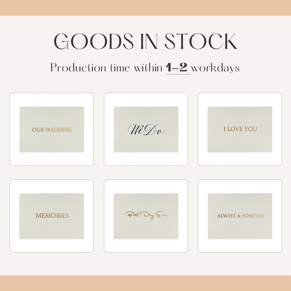 New Customization Invitation Card Wedding With 7 Inch Linen Hardcover Wedding Video Brochure with Gold Foil Video Memory Book
