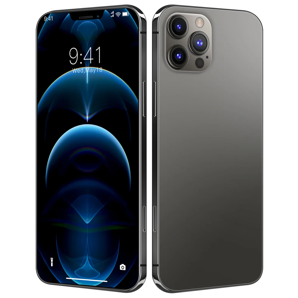  2020 Новый i12 Pro Max 6 7 дюймов дисплей смартфон 4 аппарат не привязан к оператору сотовой связи 8 + 512GB Android мобильных телефонов с двумя сим-картами для сотового