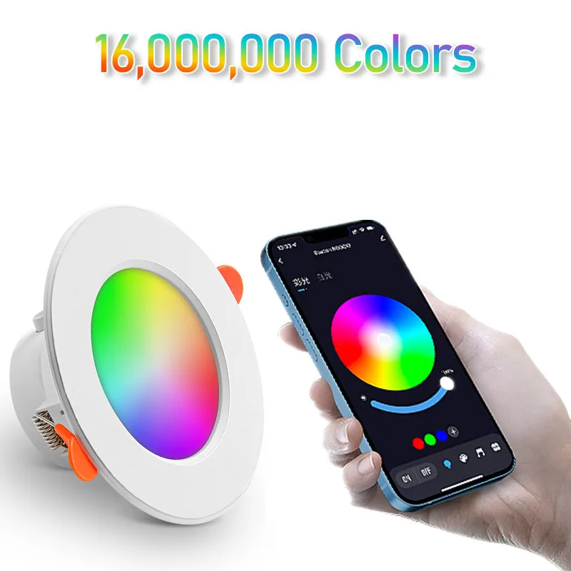 Graffiti Bluetooth Intelligent Downlight Full Color Dimming Alexa Voice APP Control Graffiti Downlight