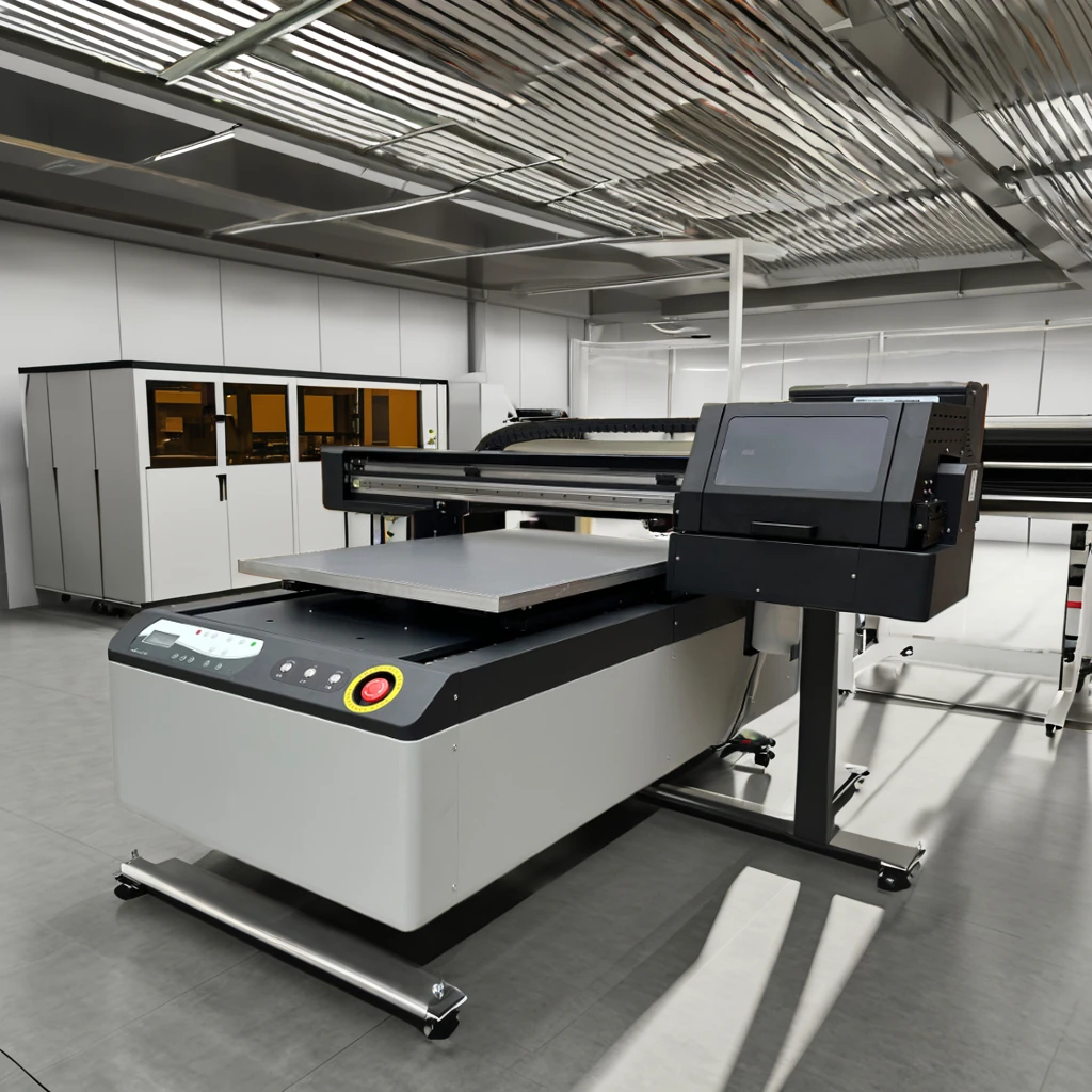 6090 Automatic All-in-One Automatic UV DTF Flatbed Inkjet Printer with single xp600/tx800 printhead  for A4 PVC Printing