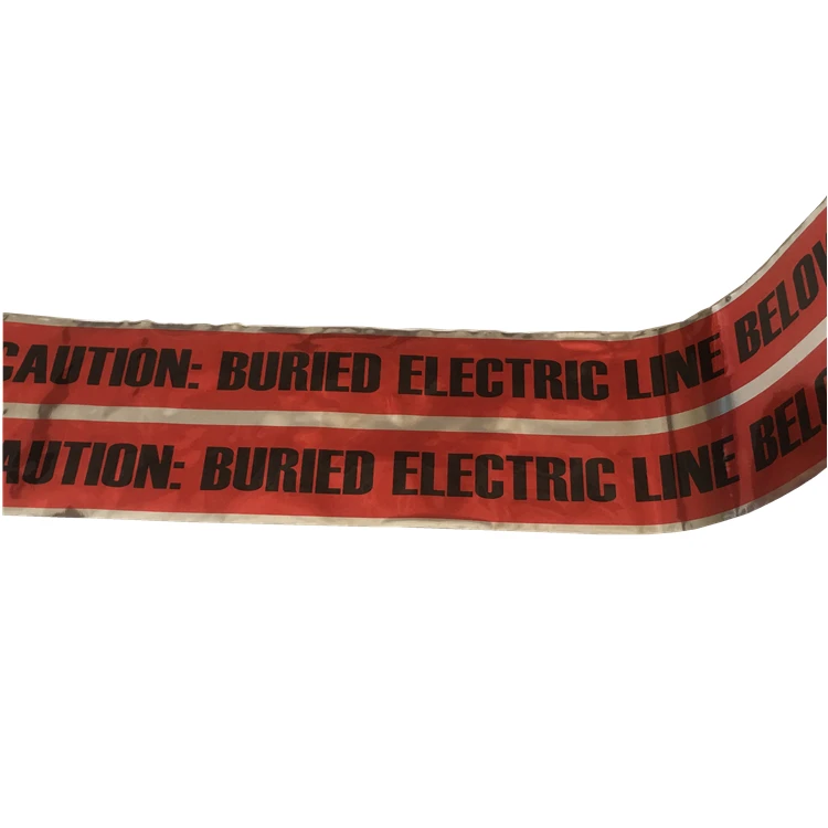Detectable Underground Warning Tape traceable marker tape protect buried pipes and cables